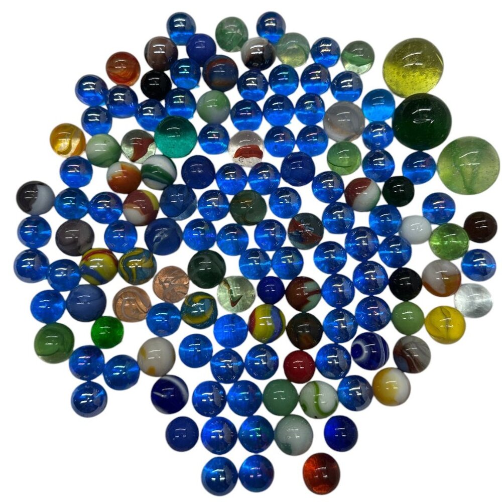 Glass Marbles - Lot of 135